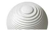 12" White Sandstone LED Garden Stone