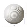 12" White Sandstone LED Garden Stone
