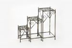 28" Black And Gold Metal Garden Accents Accessories