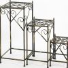 28" Black And Gold Metal Garden Accents Accessories