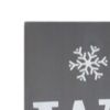 72" Gray And White Solid Wood Welcome Christmas Snowman Porch Sign