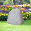22" Gray Polyresin Faux Rock