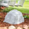 14" Gray Polyresin Faux Rock