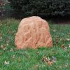 22" Sand Polyresin Faux Rock