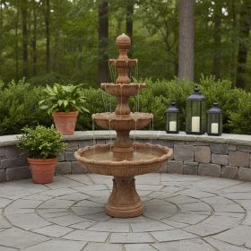 80" Brown Heavy Duty Plastic Garden Fountain