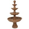 80" Brown Heavy Duty Plastic Garden Fountain
