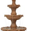 80" Brown Heavy Duty Plastic Garden Fountain