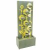 49" Light Green Steel LED lights Garden Fountain