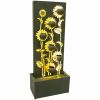 49" Light Green Steel LED lights Garden Fountain