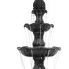 80" Black Heavy Duty Plastic Garden Fountain
