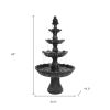 80" Black Heavy Duty Plastic Garden Fountain