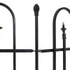 Black Steel Garden Stake