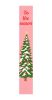 59" Green Pink And White Solid Wood Christmas Christmas Tree Porch Sign