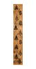 59" Black And Natural Solid Wood Christmas Christmas Trees Porch Sign