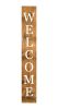 si47" Natural And White Solid Wood Welcome Porch Sign
