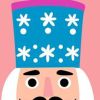 59" Blue And Pink Solid Wood Tis The Season Christmas Nutcracker Porch Sign
