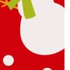 47" Red And White Solid Wood Snowman Porch Sign