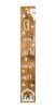 47" Natural And White Solid Wood Christmas Nativity Porch Sign