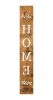 47" Natural And White Solid Wood Home Porch Sign