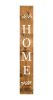 59" Natural And White Solid Wood Home Porch Sign