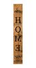 47" Black And Natural Solid Wood Home Porch Sign