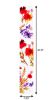 47" White Red And Purple Solid Wood Floral Bouquet Porch Sign
