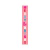 47" Pink And White Solid Wood Merry & Bright Christmas Snow Scene Porch Sign