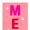 47" Pink And White Solid Wood Merry & Bright Christmas Snow Scene Porch Sign