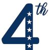 47" Red White And Blue Solid Wood Happy July 4th Porch Sign