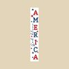 59" Red White And Blue Solid Wood God Bless America Porch Sign