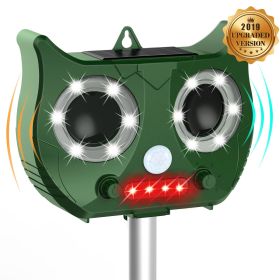 Solar Powered Animal Repellent; Ultrasonic Animal Repeller Cat Repellent Outdoor Bird Repeller Ultrasonic Dog Animal Deterrent Devices For Squirr