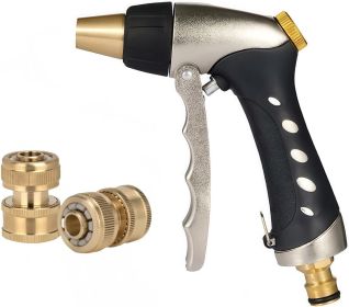 Garden Hose Nozzle, Heavy Duty Metal Water Hose Nozzle with multiple Spray Patterns Heavy Duty Metal