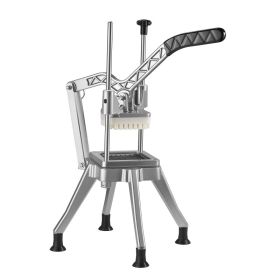 French Fry Cutter, Commercial Vegetable Chopper With 4 Blades (1/2", 3/8", 1/4" & 6-Wedge With Corer), Lever Stainless Steel Potato Slicer For Ho (Option: Default)