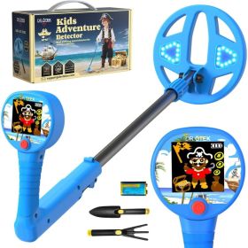 Innovative Colorful LCD Metal Detector For Kids 6.7-inch LED-Illuminated Coil, Lightweight & Adjustable, Safe Rubber Grip The Ideal Gift For Boys (Option: Blue)