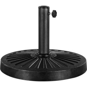 30 Lb Heavy Duty Iron Patio Umbrella Base 18in  For Outdoor, Black  Shipment From Walmart (Option: Default)