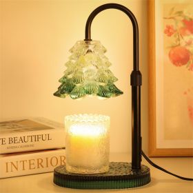 Candle Warmer Lamp With Timer & Dimmer , Adjustable Wax Melt Lamp For Jar Candles, Home Decor Accent (Option: Green)
