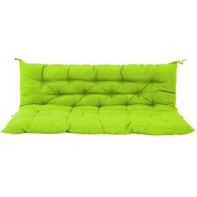 Outdoor Swing Cushions 60Inch,Waterproof 4in  Thick Porch Swing Cushion Replacement With Backrest And Ties,Comfortable 2-3 Seat Pation Swing Pad (Option: Default)