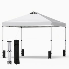 Outdoor Commercial Canopy Tent With Storage Bag For Various Outdoor Adventures, Camping, BBQs, Markets, Etc (Option: White)