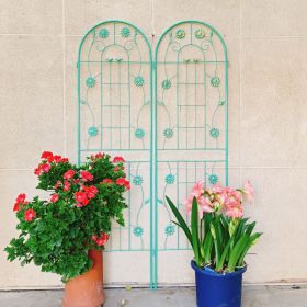 4 Pack Metal Garden Trellis 71" x 19.7" Rustproof Trellis for Climbing Plants Outdoor Flower Support (Color: CREAM WHITE)