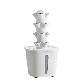 Hydroponic Tower, 20 Pods 4 Tiers Hydroponics Growing System Kit, Vertical Home Hydronic Garden With 20L Water Tank & Pump, Planter Plants Germin (Option: Default)